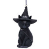 Ornement de sapin Purrah black witch cat
