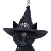 Ornement de sapin Purrah black witch cat