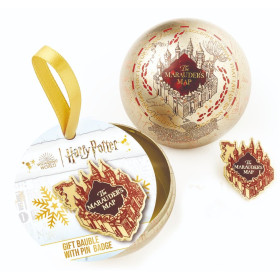 Harry Potter - Boule de sapin de Noël Marauder's Map (avec pins)