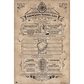 Harry Potter - Grand poster School List (61 x 91,5 cm)