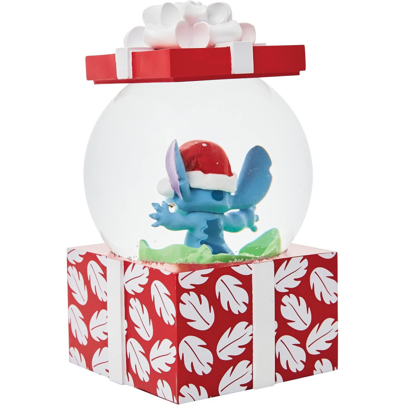 Disney - Dept 56 - Boule À Neige Stitch Cadeau De Noël
