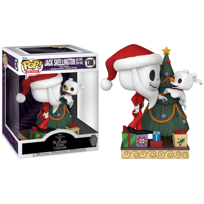 Nightmare Before Christmas - Pop! - Deluxe Jack & Zero with Tree n°1386