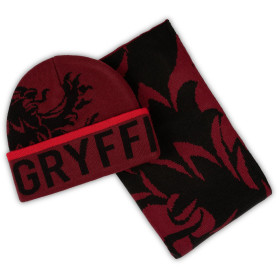 Harry Potter - Bonnet + écharpe Jacquard Gryffindor