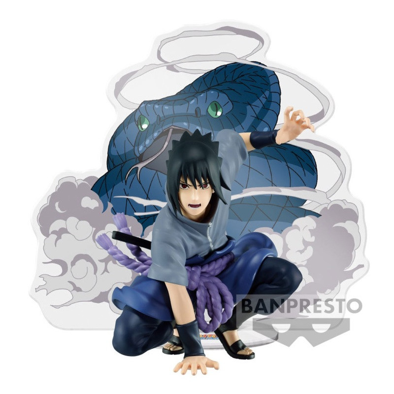 Naruto Shippuden - Figurine Sasuke Uchiha Panel Spectacle 9 cm