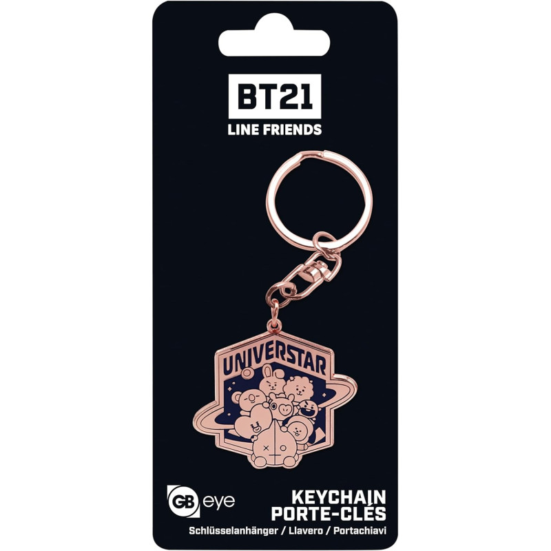 BT21 Line Friends - Porte-clé métal Universtar